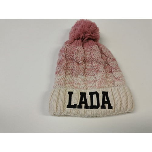 BÉLELT LADA sapka, krém - mályva